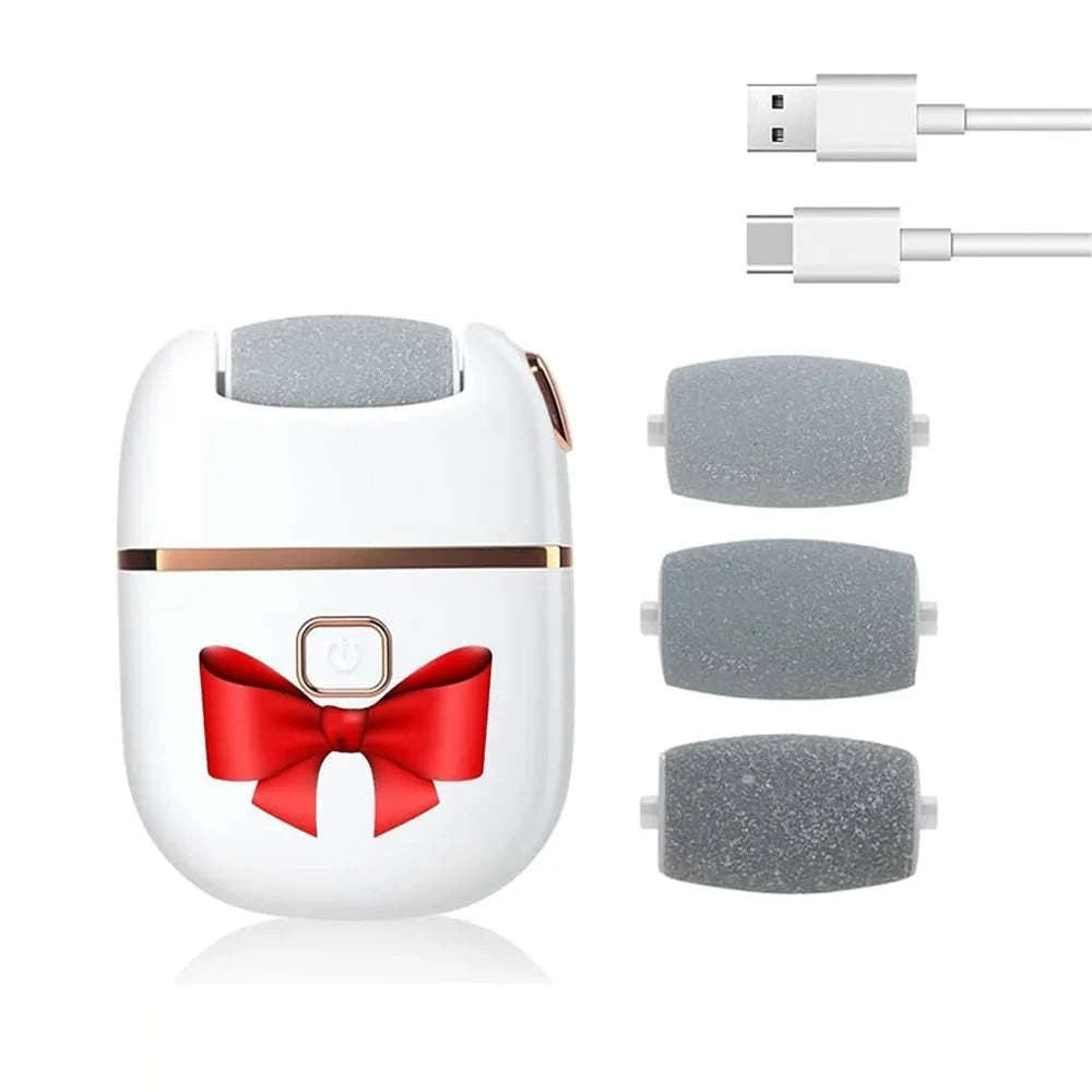 Electric Foot Callus Remover with 3 Roller Heads & 2 Speeds-Upgraded  (3 Heads) / United States
