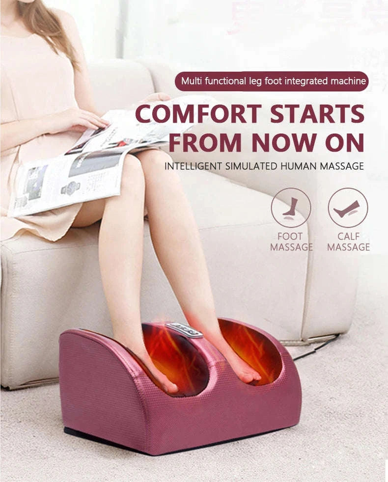 Electric Foot Massage Machine with Heat and Deep Kneading-black / United States / 110 V|US Plug