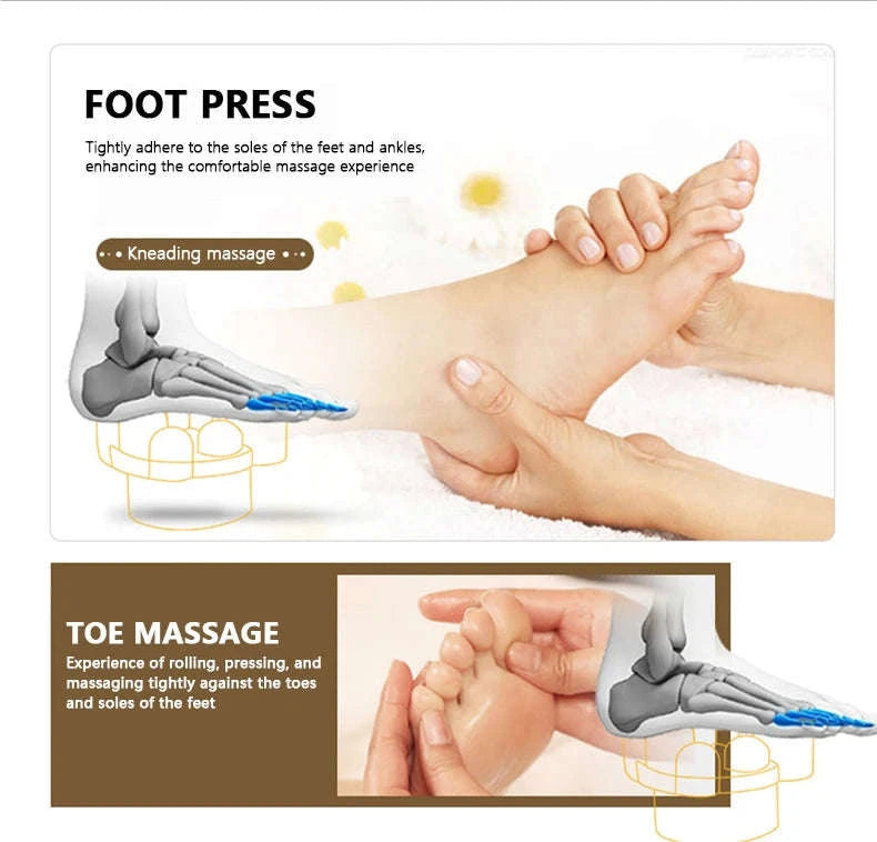 Electric Foot Massage Machine with Heat and Deep Kneading-black / United States / 110 V|US Plug