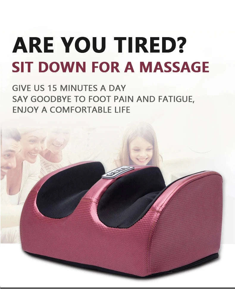 Electric Foot Massage Machine with Heat and Deep Kneading-black / United States / 110 V|US Plug