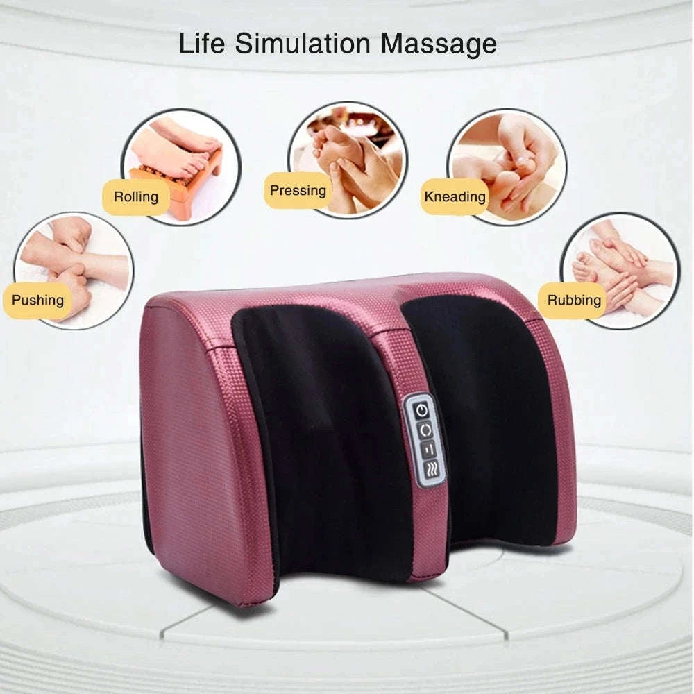 Electric Foot Massager Shiatsu Deep Kneading Relief-Balck / US Plug