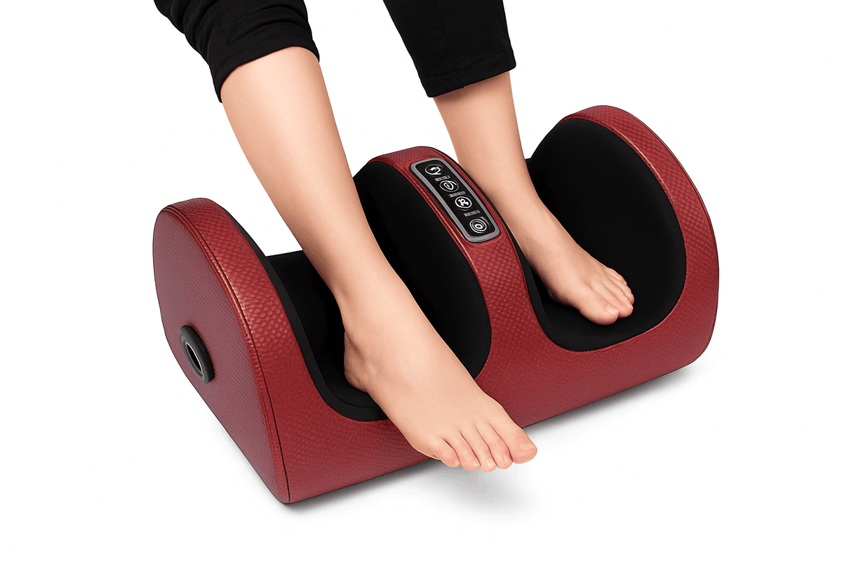 Electric Foot Massager Shiatsu Deep Kneading with Heat-Balck / US Plug