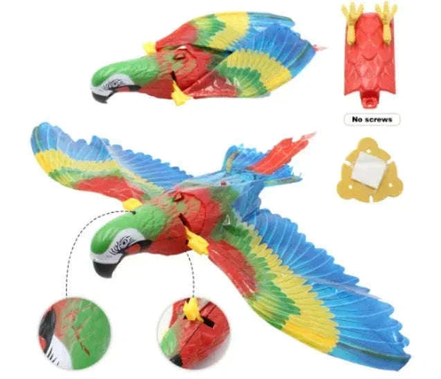 Electric Hanging Bird Cat Toy for Active Indoor Play-eagle-Upgraded