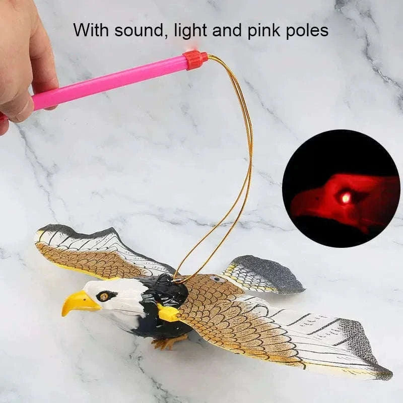 Electric Hanging Bird Cat Toy for Active Indoor Play-eagle-Upgraded
