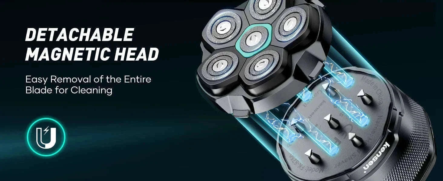Electric Head Shaver for Smooth, Fast Bald Shaving-Head shaver / spain