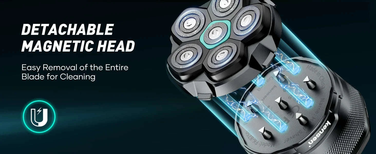 Electric Head Shaver for Smooth, Fast Bald Shaving-Head shaver / spain