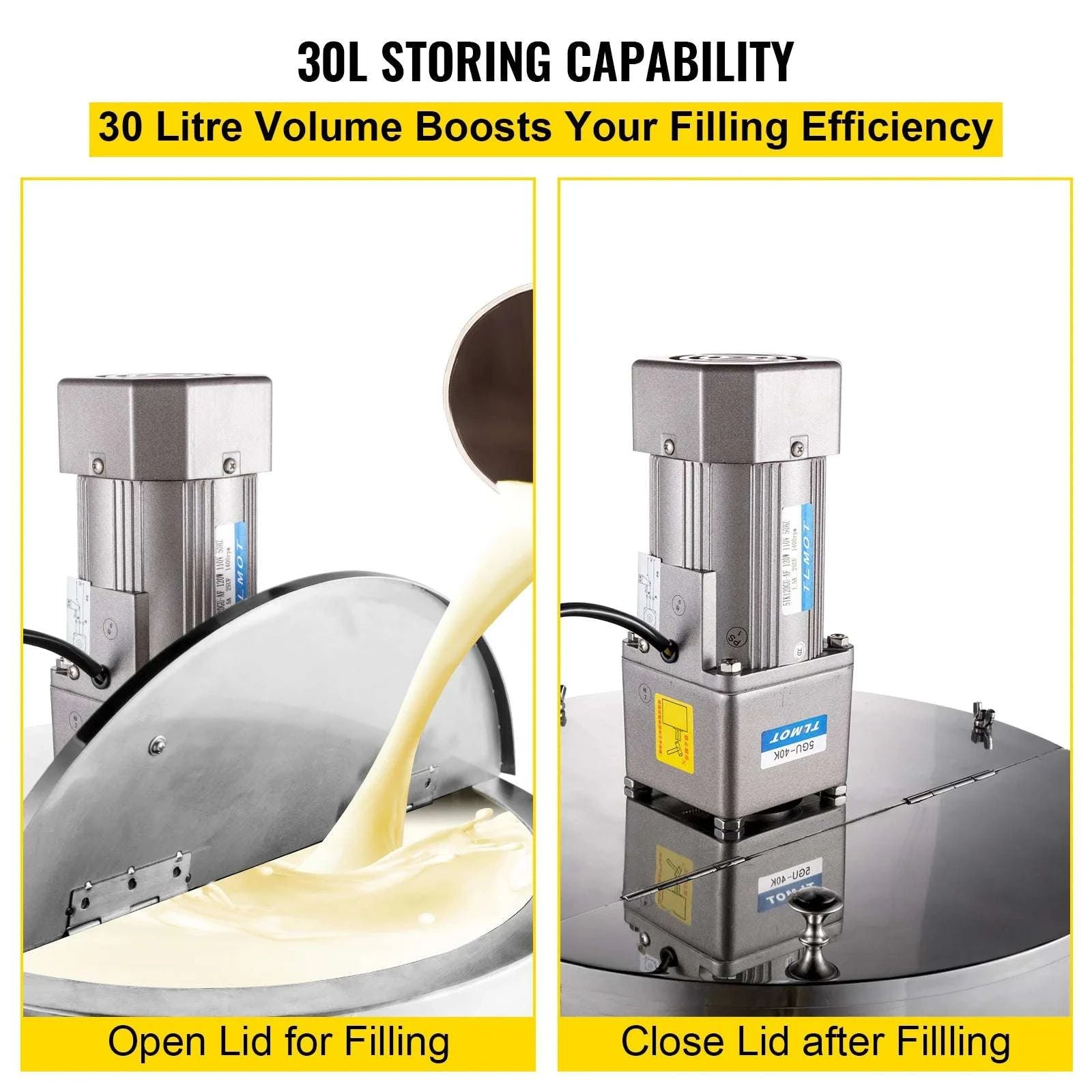 Electric Heating Mixing Filling Machine 15L/30L Lipstick Filler-30L Capacity / United States