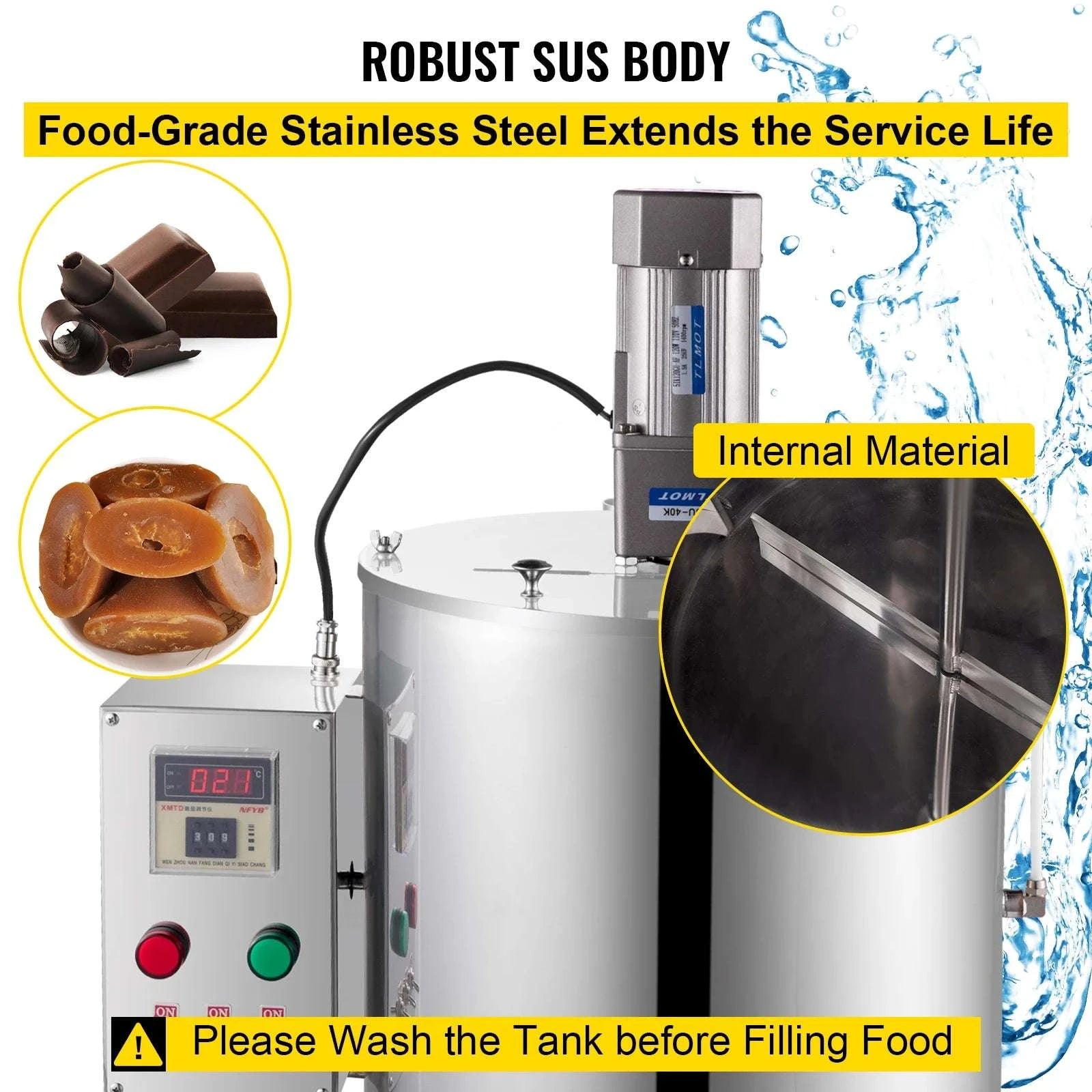Electric Heating Mixing Filling Machine 15L/30L Lipstick Filler-30L Capacity / United States