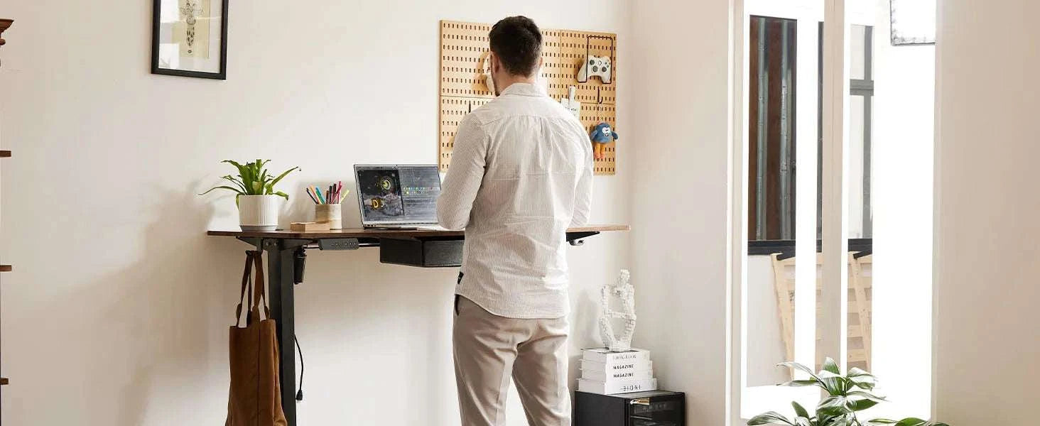 Electric Height Adjustable Standing Desk with Memory Settings-48IN OAK / United States