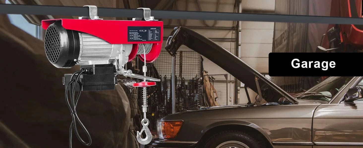Electric Hoist Winch 400–1000kg with Remote Control for Garage Use-Wireless 600kg / spain