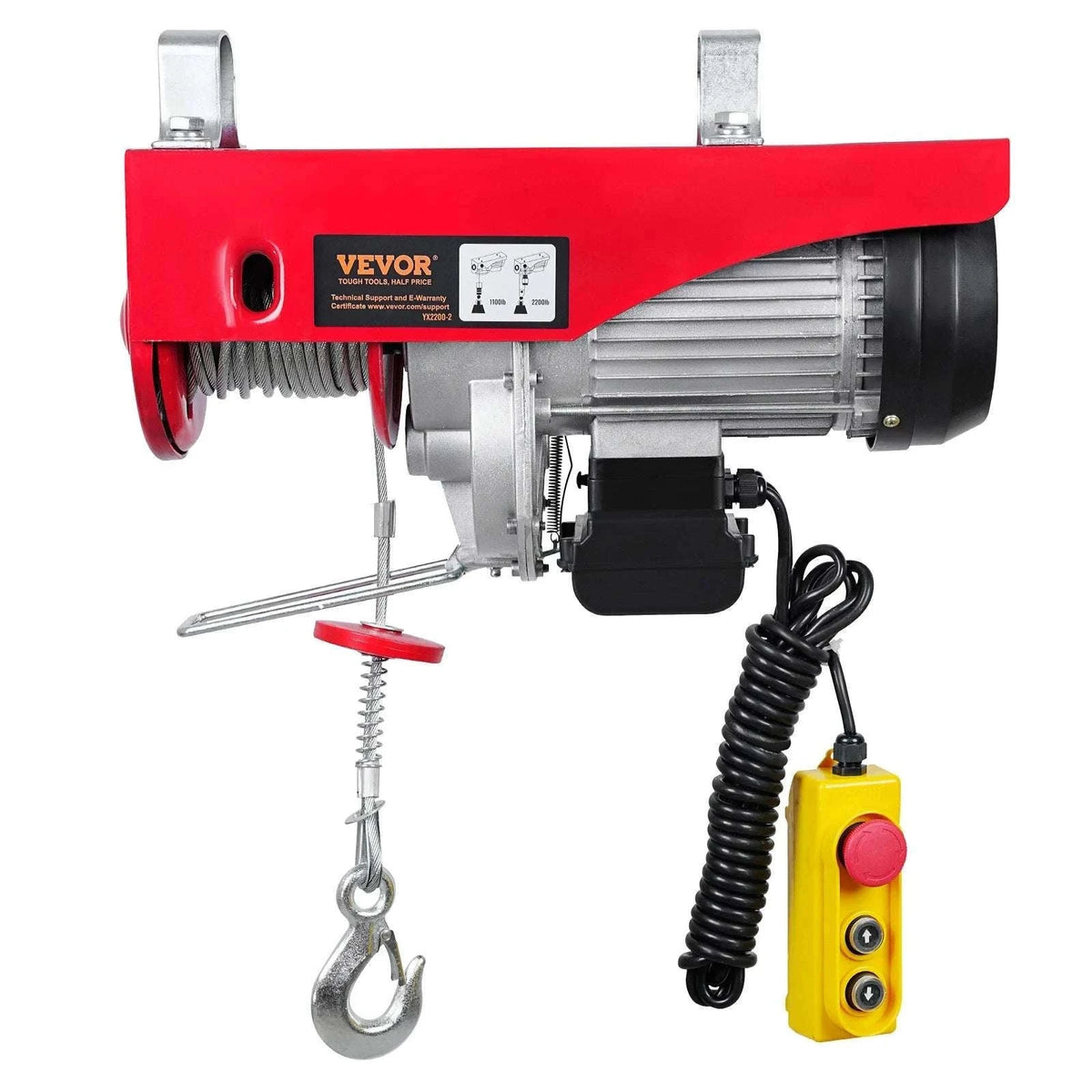 Electric Hoist Winch 400–1000kg with Remote Control for Garage Use-Wireless 600kg / spain
