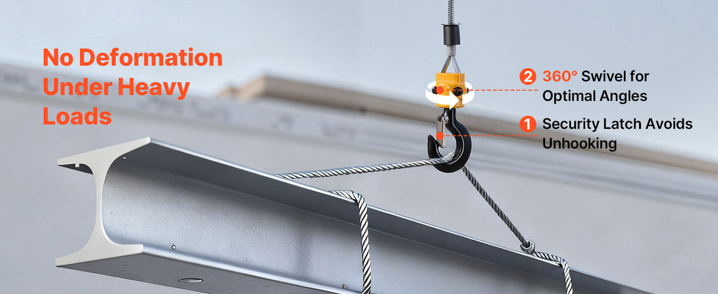 SucceBuy 1550Lbs 3-in-1 Electric Hoist Winch 1500W Portable Power Winch Crane 25 ft Lifting Height for Factory Warehouss Garage