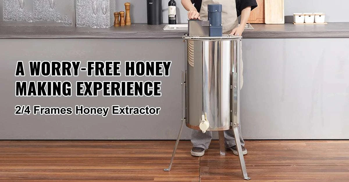 Electric Honey Extractor 2/4 Frame Stainless Steel Beekeeping Spinner-2-4 Frame Electric / GERMANY