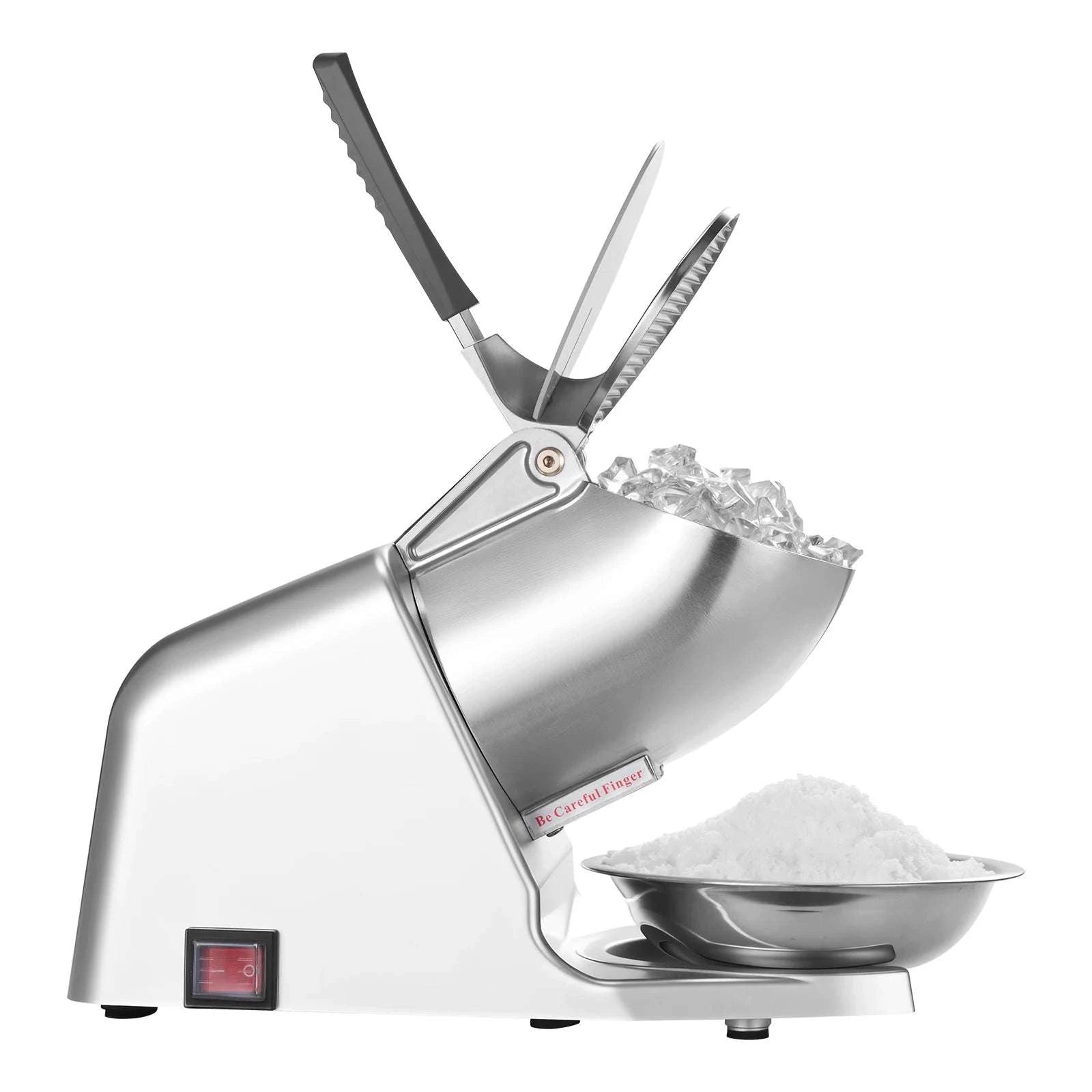 Electric Ice Crusher Machine with Bowl & Cover, 3KG/Min Shaved Ice-143lbs / United States