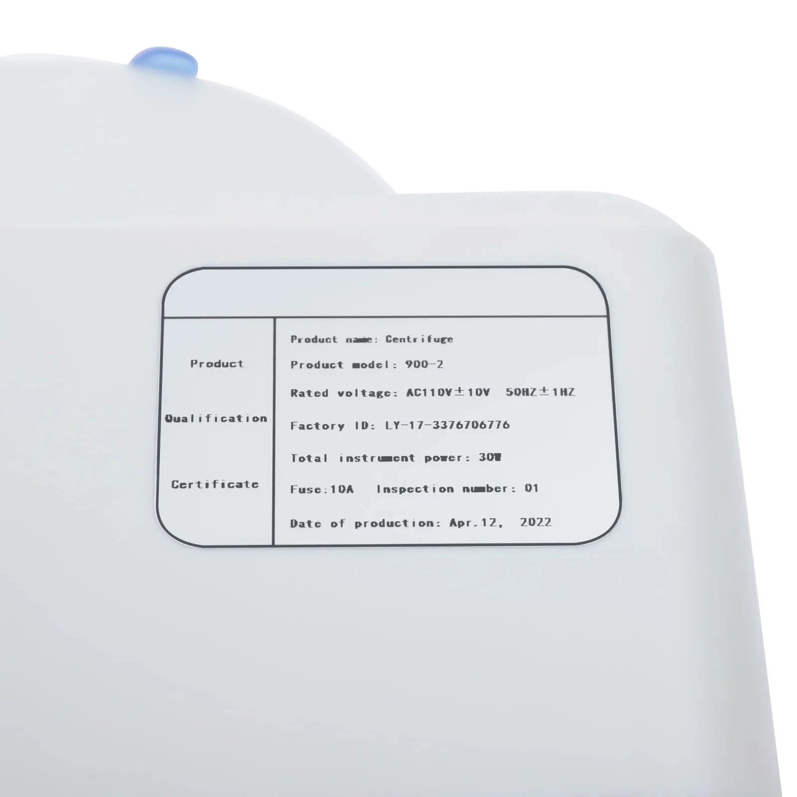 Electric Laboratory Centrifuge 900-2, 6 x 20ml, 4000rpm, Adjustable Timer-WHITE / 110V / United States