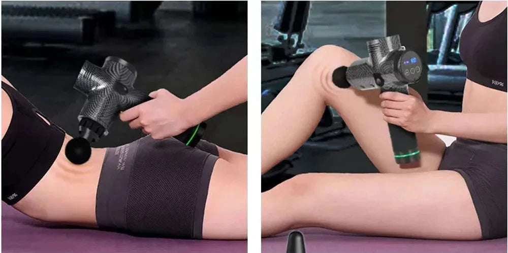 Electric Massage Gun for Deep Tissue Muscle Relief-Carbon brazing / Type USB