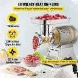 Electric Meat Grinder 1100W Stainless Steel Commercial-850W / Canada / 120kg/h