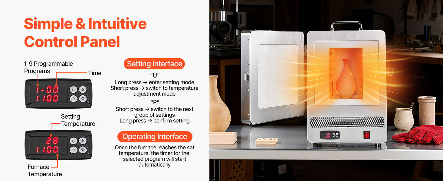Electric Melting Furnace 1500W/1650W for Casting and Firing-M 1650W / spain