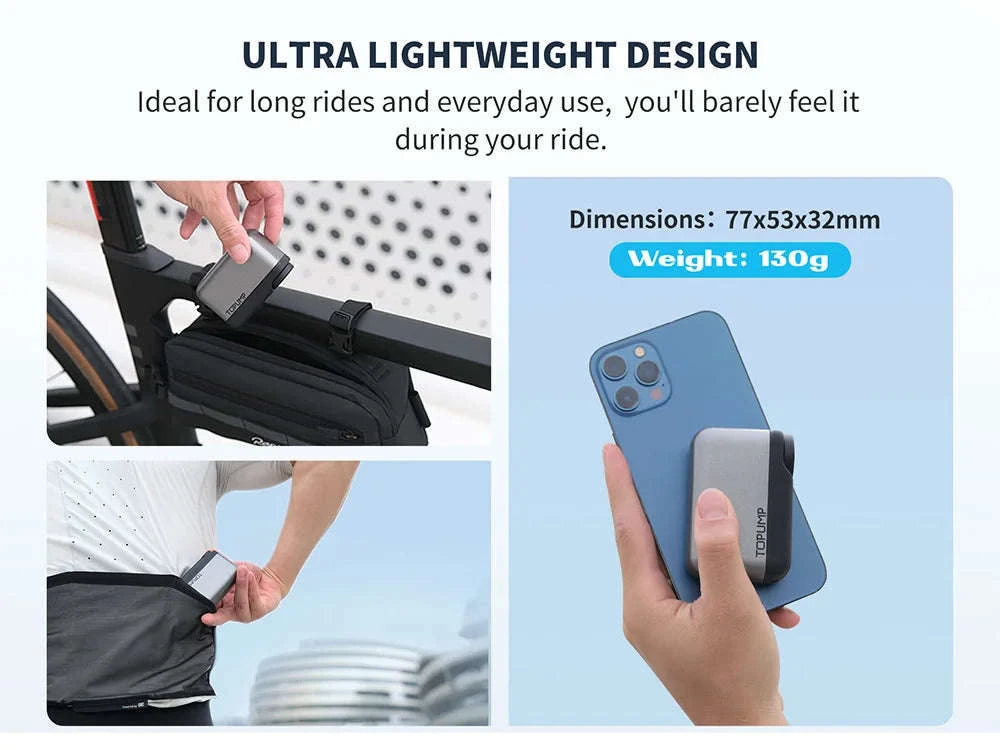 Electric Mini Portable Bike Pump 120PSI with Display-TOPUMP TB2 PRO / United States