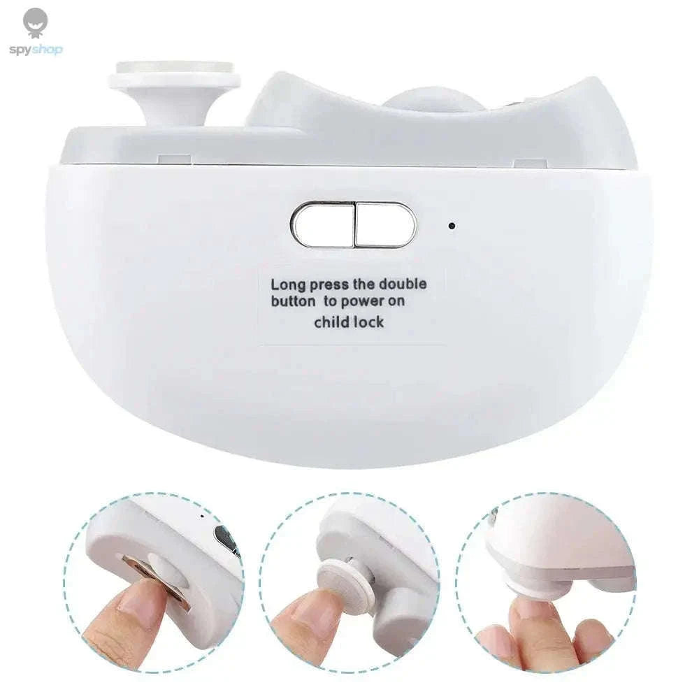 Electric Nail Trimmer & Polisher with LED and Rechargeable Power-Default Title