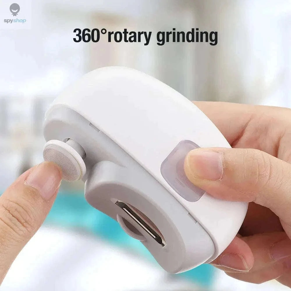 Electric Nail Trimmer & Polisher with LED and Rechargeable Power-Default Title