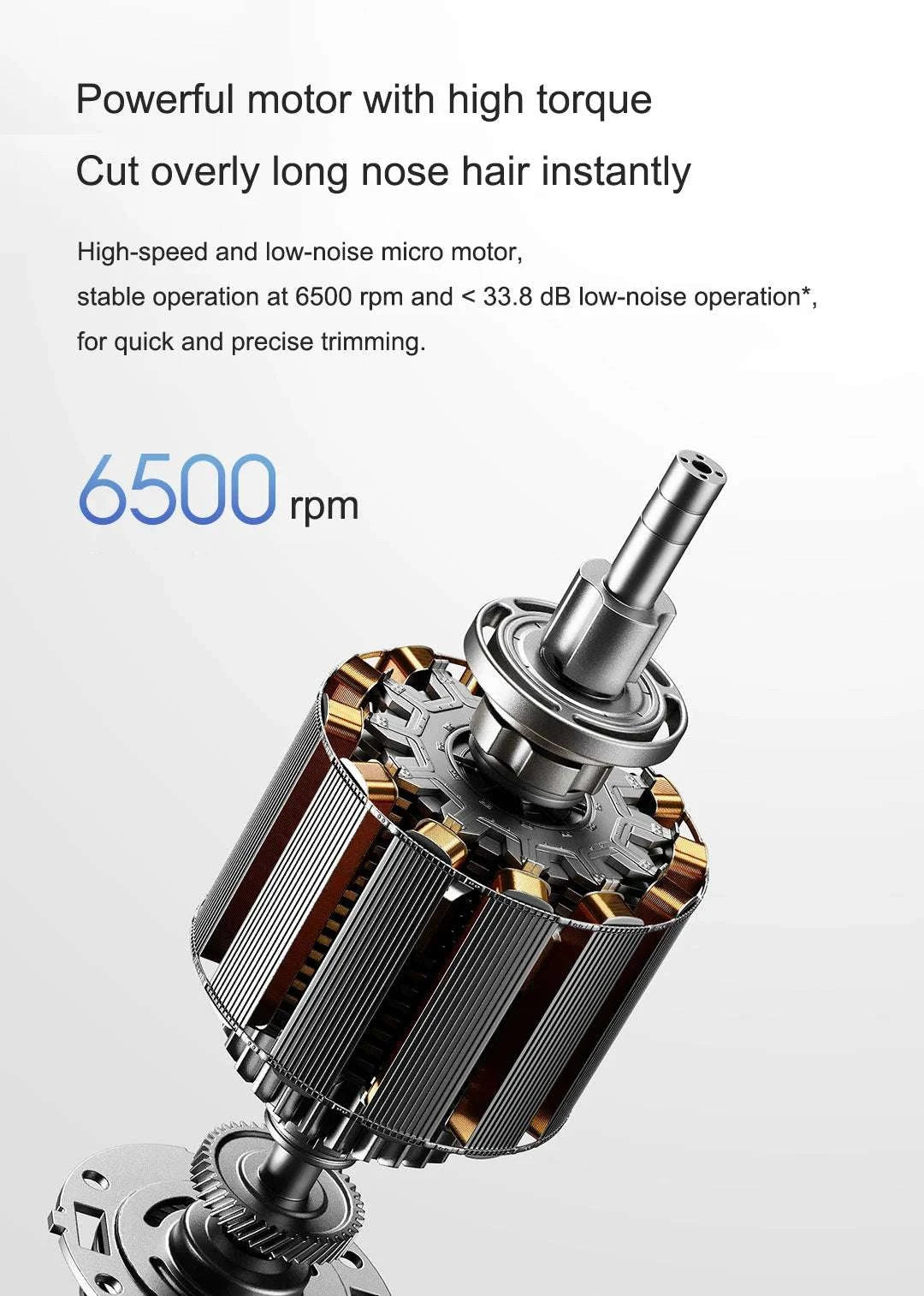 Electric Nose Hair Trimmer Rechargeable Painless Grooming Tool-Mijia nose hair trim / China Mainland