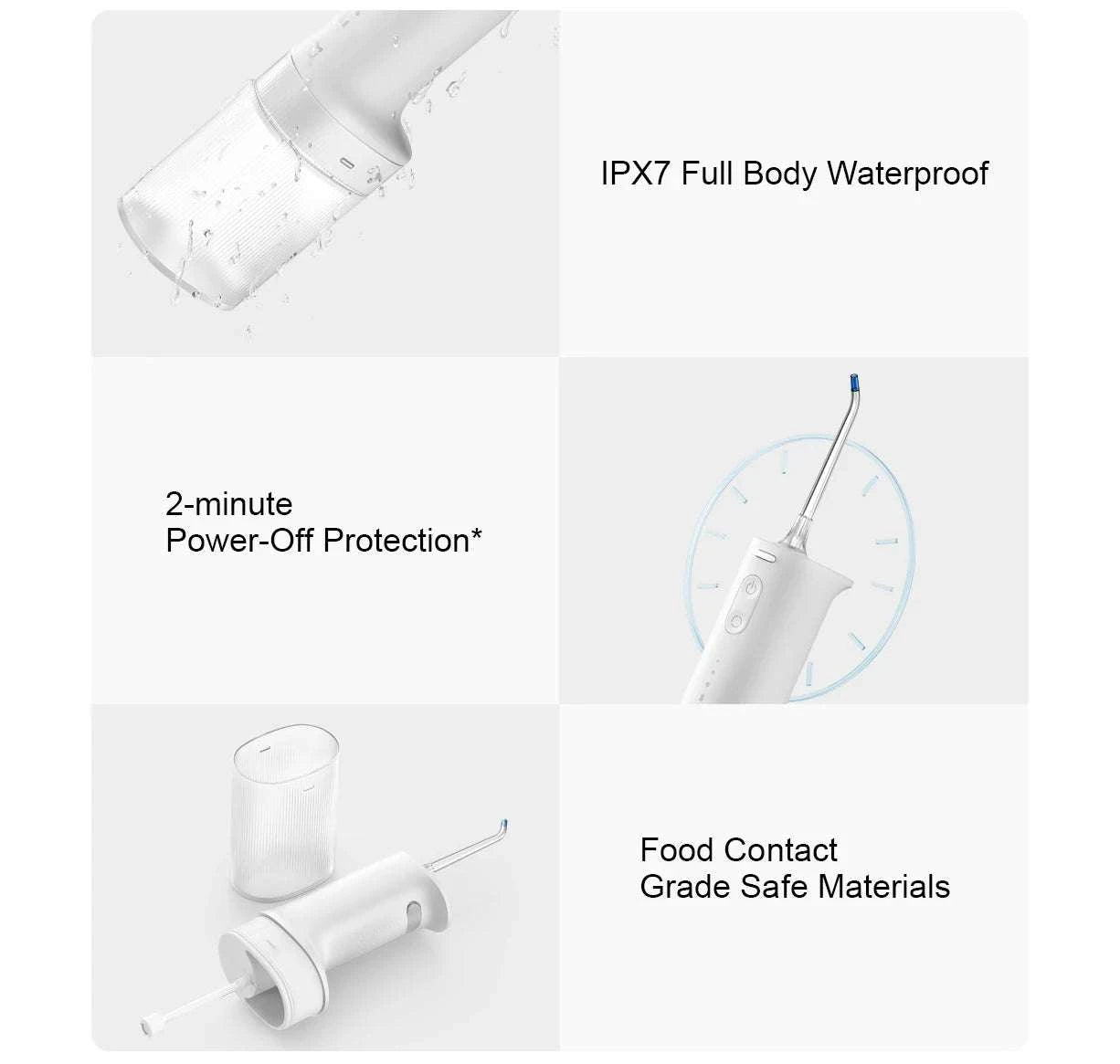 Electric Oral Irrigator with Bubble Pulse Cleaning & 90-Day Battery-Upgraded version