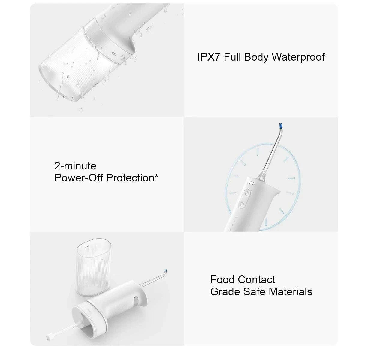 Electric Oral Irrigator with Bubble Pulse Cleaning & 90-Day Battery-Upgraded version