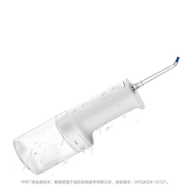 Electric Oral Irrigator with Bubble Pulse Cleaning & 90-Day Battery-Upgraded version