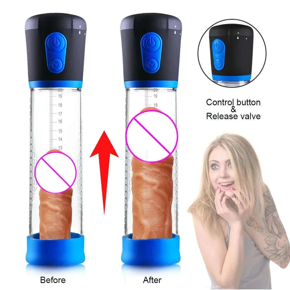Electric Penis Pump with Adjustable Vacuum and Quick Release-YJB08-BK