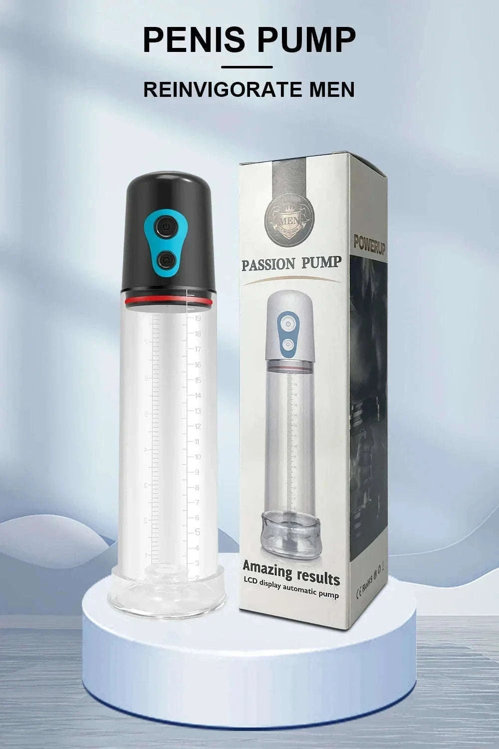 Electric Penis Pump with Adjustable Vacuum and Quick Release-YJB08-BK