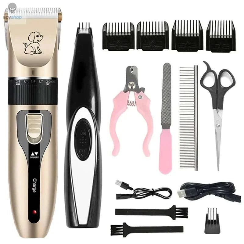 Electric Pet Clipper Grooming Kit – Quiet, Cordless, Precise Trimming-Kit 1 / CHINA