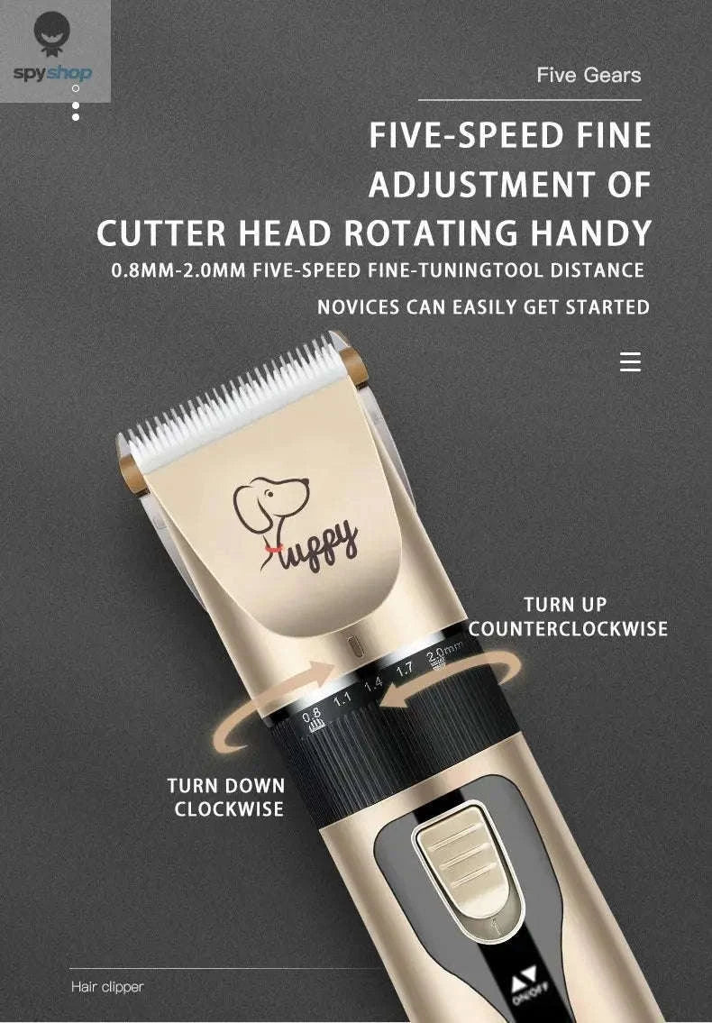 Electric Pet Clipper Grooming Kit – Quiet, Cordless, Precise Trimming-Kit 1 / CHINA