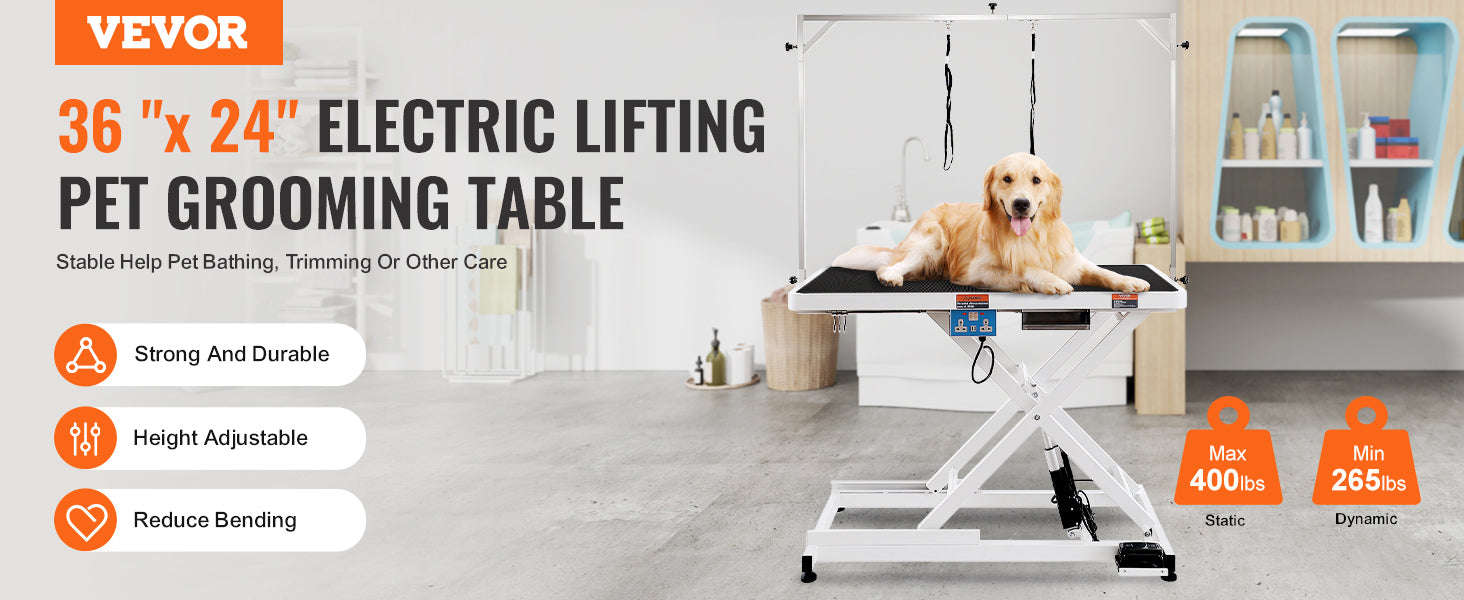 Electric Pet Grooming Table with Adjustable Arm for Large Dogs-50inch / United States