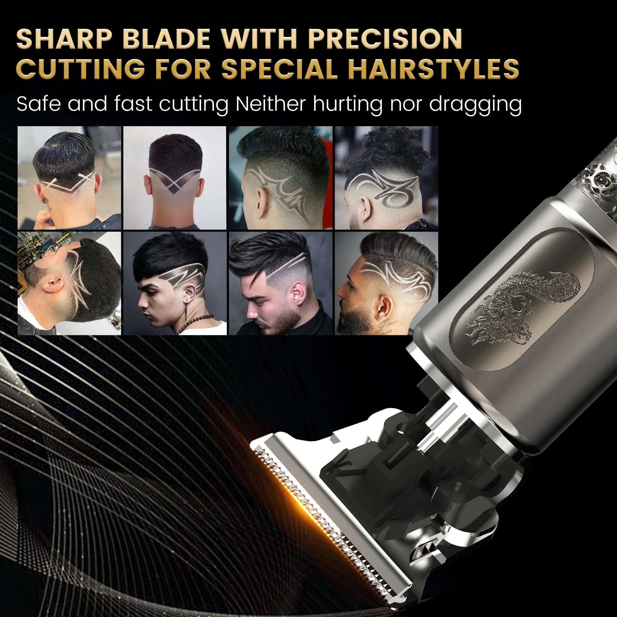 Electric Rotary Shaver for Men with 3D Floating Heads & Trimmer Kit-GARY / United States