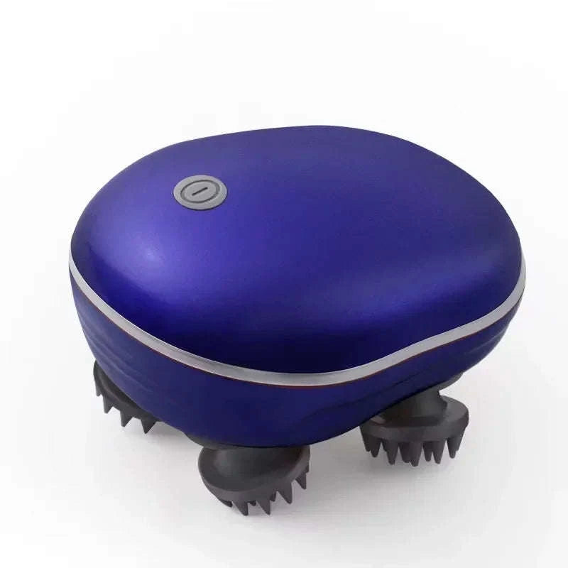 Electric Scalp Head Massager with Red Light Therapy-green