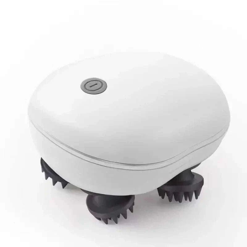 Electric Scalp Head Massager with Red Light Therapy-green
