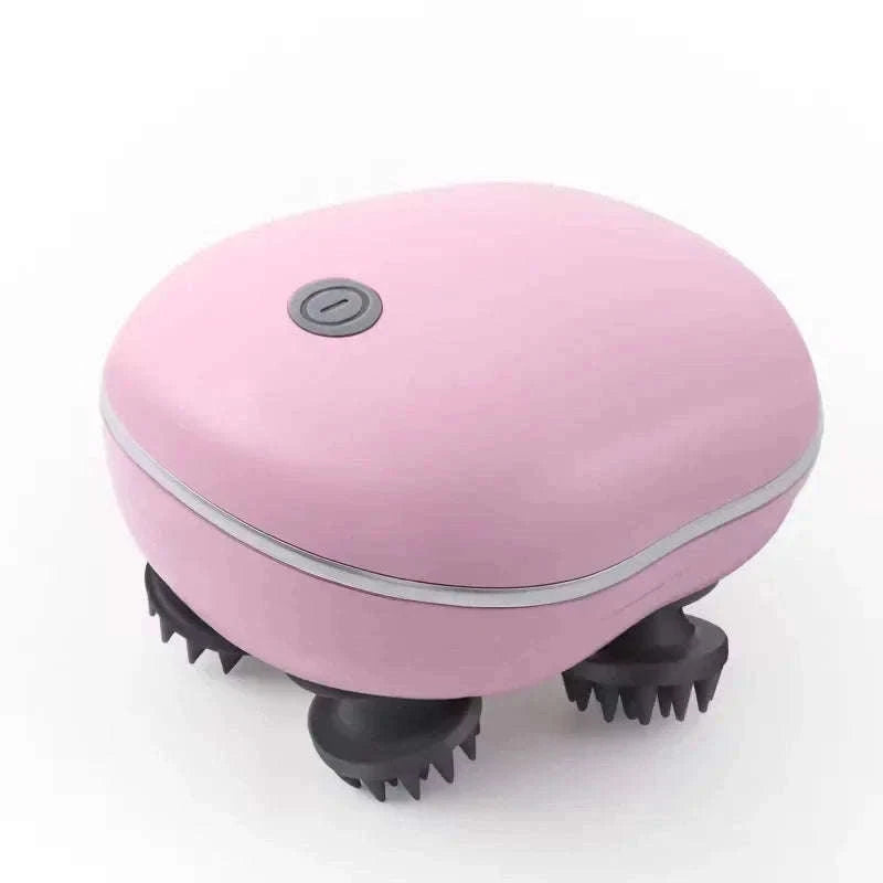 Electric Scalp Head Massager with Red Light Therapy-green
