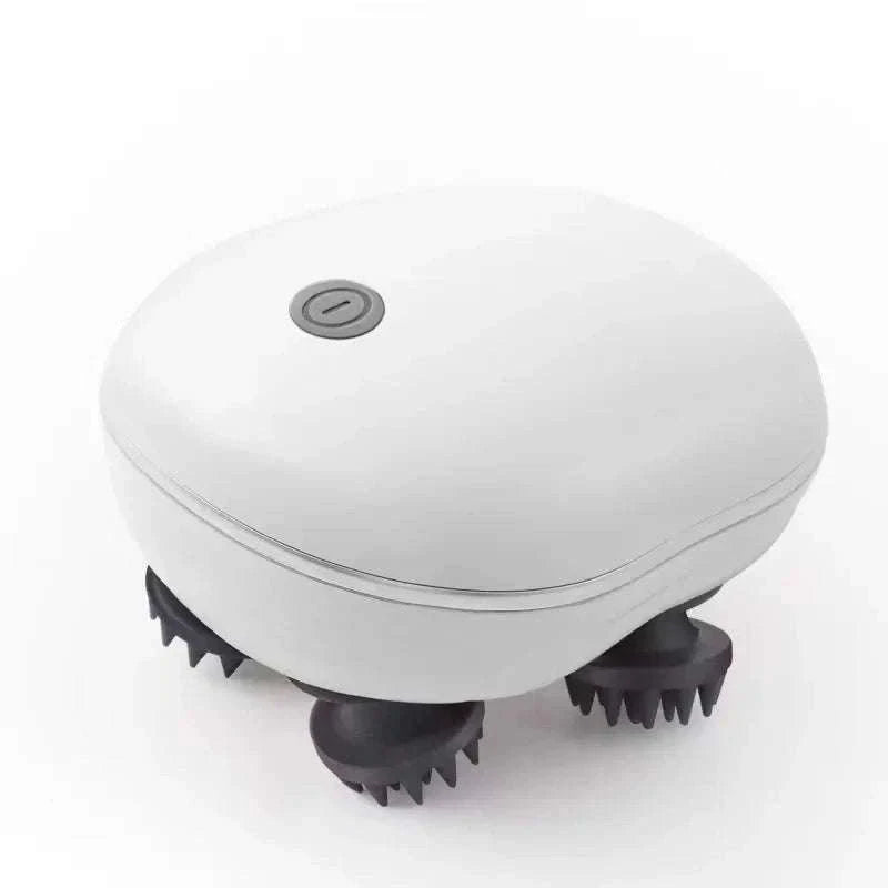 Electric Scalp Head Massager with Red Light Therapy-green