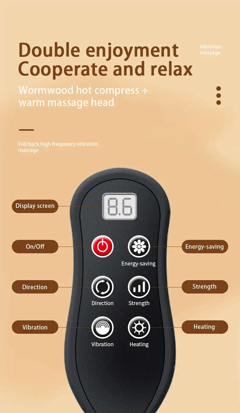 Electric Shiatsu Massage Pillow for Neck and Back-Ordinary model / EU Plug