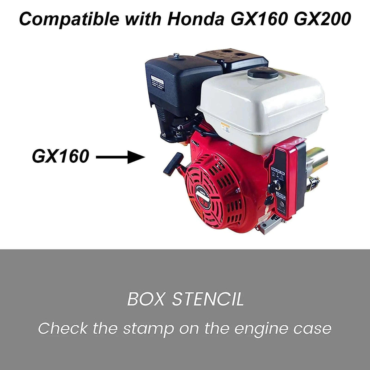 Electric Start Kit for Honda GX160 GX200 Engines-Red / United States