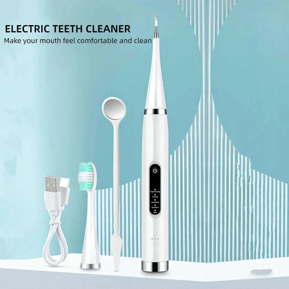 Electric Teeth Cleaner Ultrasonic Dental Scaler-black