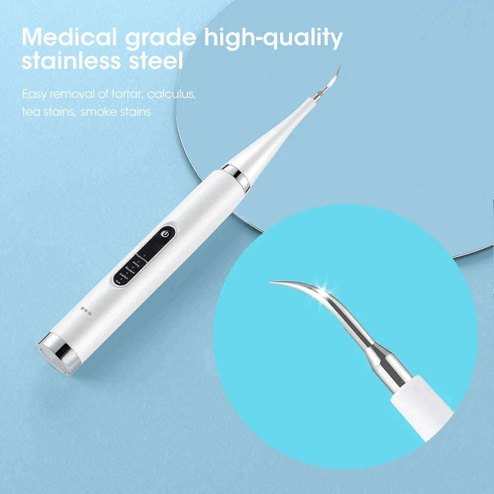 Electric Teeth Cleaner Ultrasonic Dental Scaler for Home Use-black
