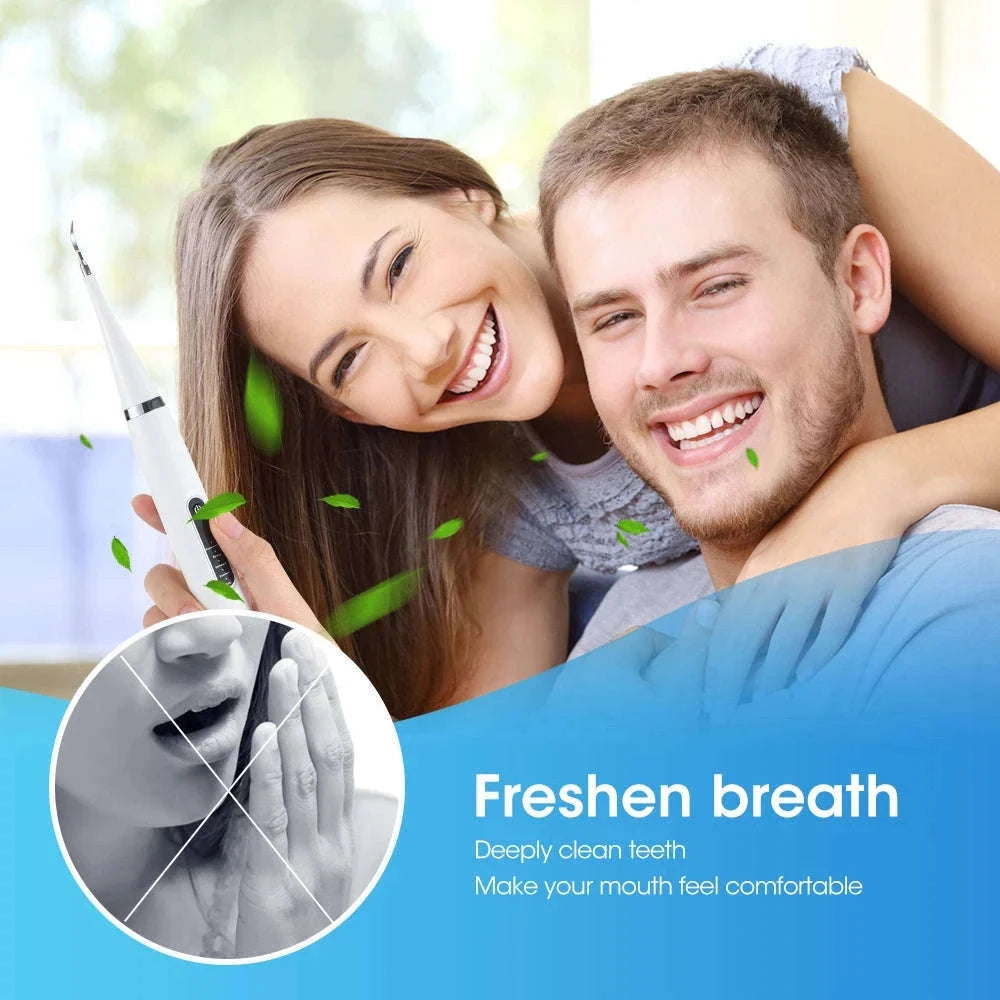 Electric Teeth Cleaner Ultrasonic Dental Scaler for Home Use-black