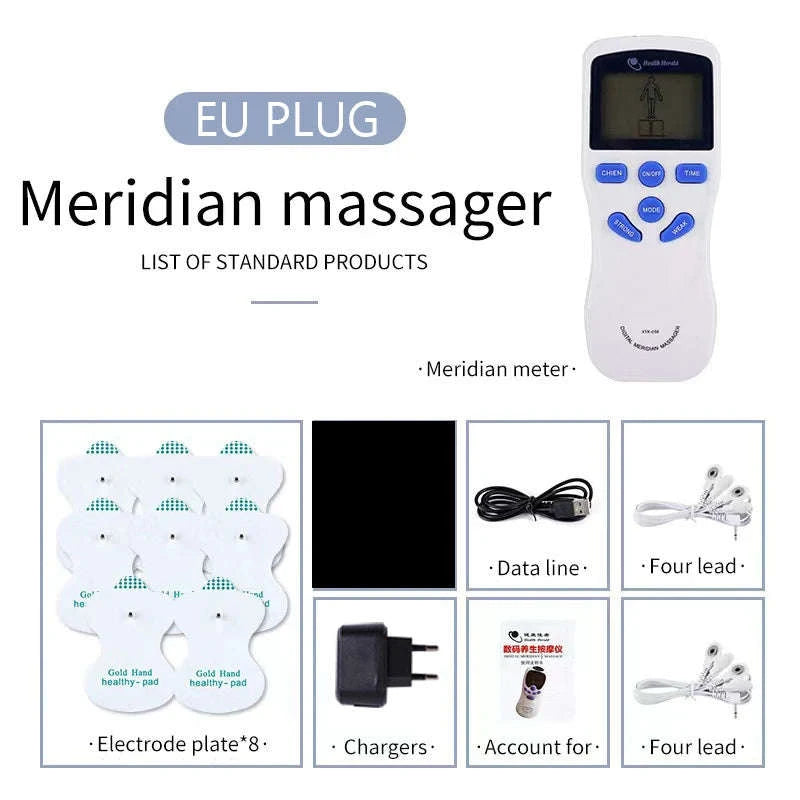 Electric TENS Muscle Stimulator Massager-US PLUG