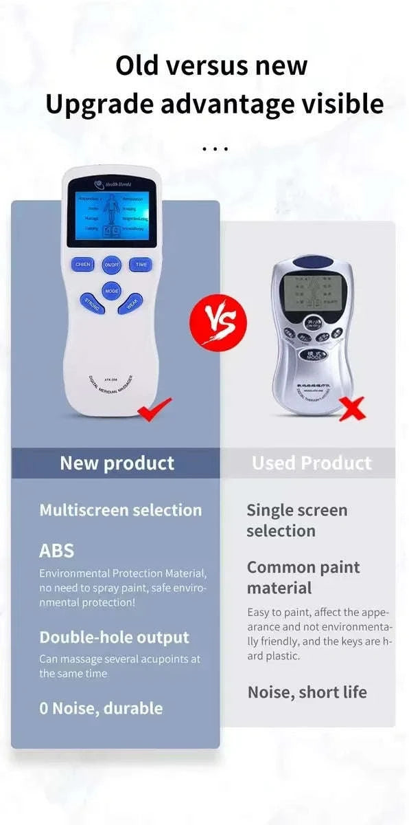 Electric TENS Muscle Stimulator Massager-US PLUG