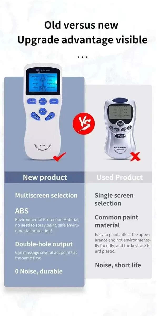 Electric TENS Muscle Stimulator Massager-US PLUG