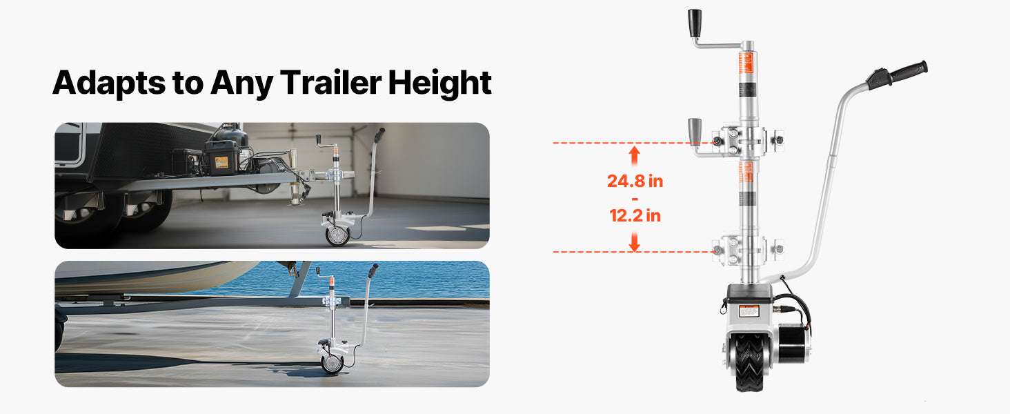 Electric Trailer Dolly 5500 lbs Motorized Jockey Wheel 12V-5500lbs / france