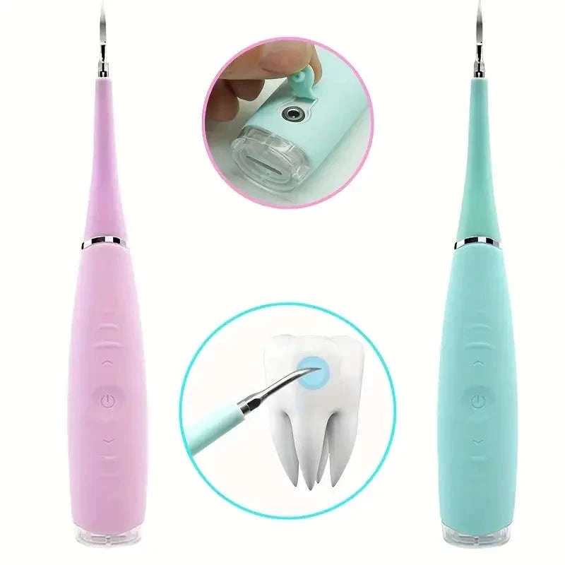 Electric Ultrasonic Teeth Cleaner for Home Use-Turquoise