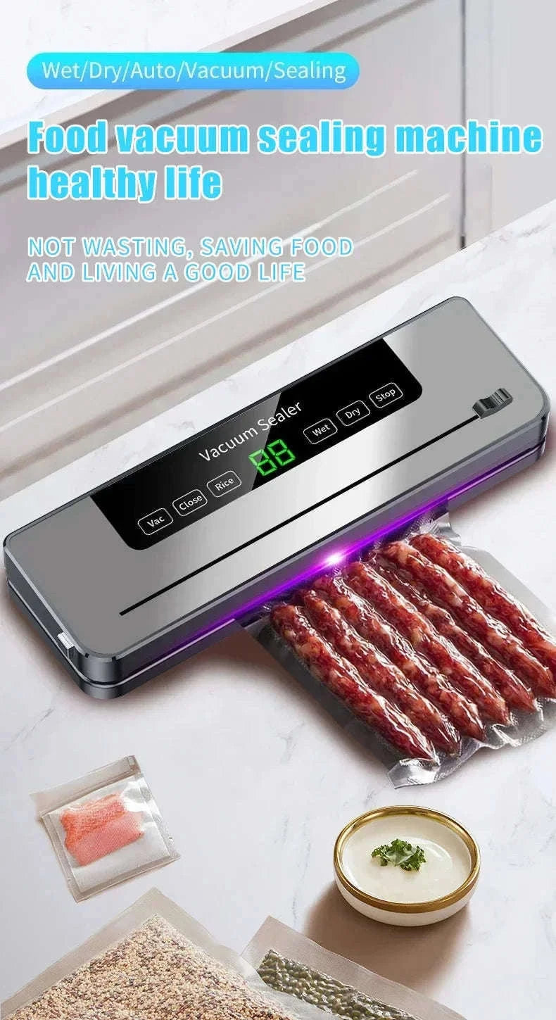 Electric Vacuum Sealer with Touch Control and Built-In Cutter-EU / China Mainland
